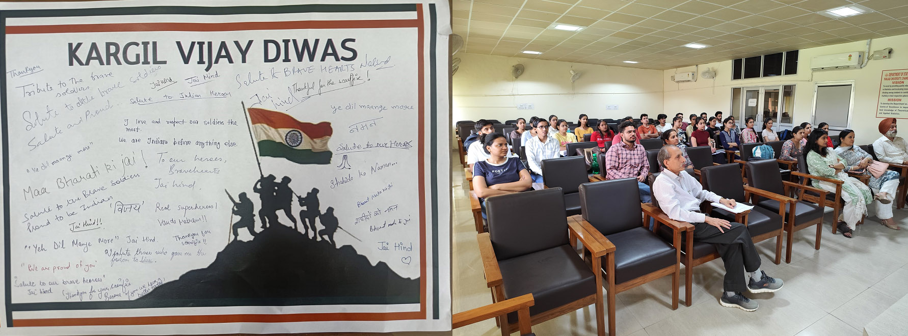 Commemorating Kargil Vijay Diwas: Lecture and Remembrance at the Department of Statistics, Panjab University  